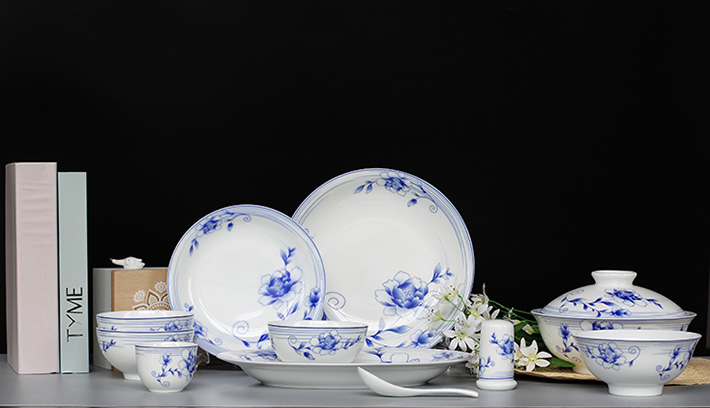 50头中餐具--兰色梦幻-产品中心-景德镇陶瓷集团有限责任公司